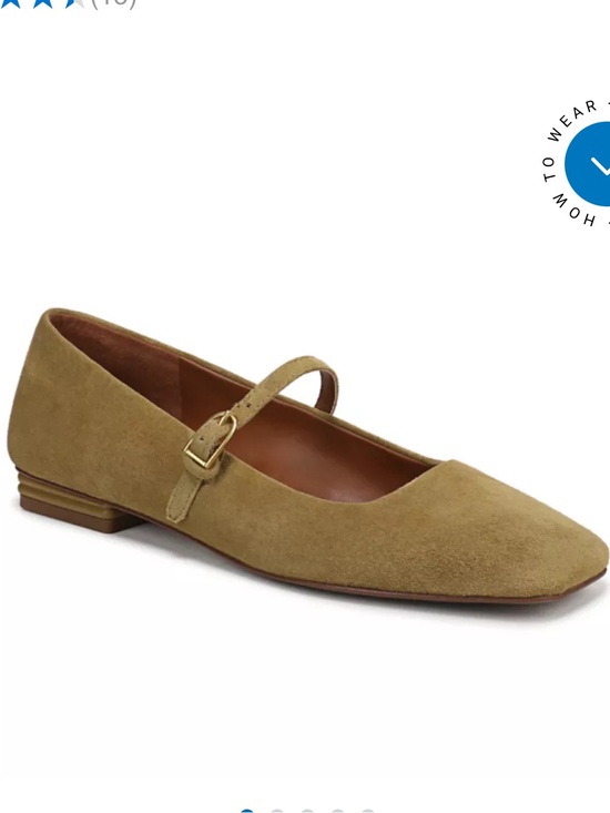 Franco Sarto Shoes - NEW Franco Sarto Tinsley Suede Mary Jane Flats Ballet Caramel Brown 7.5